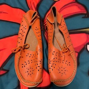 Orange Women's Loafers